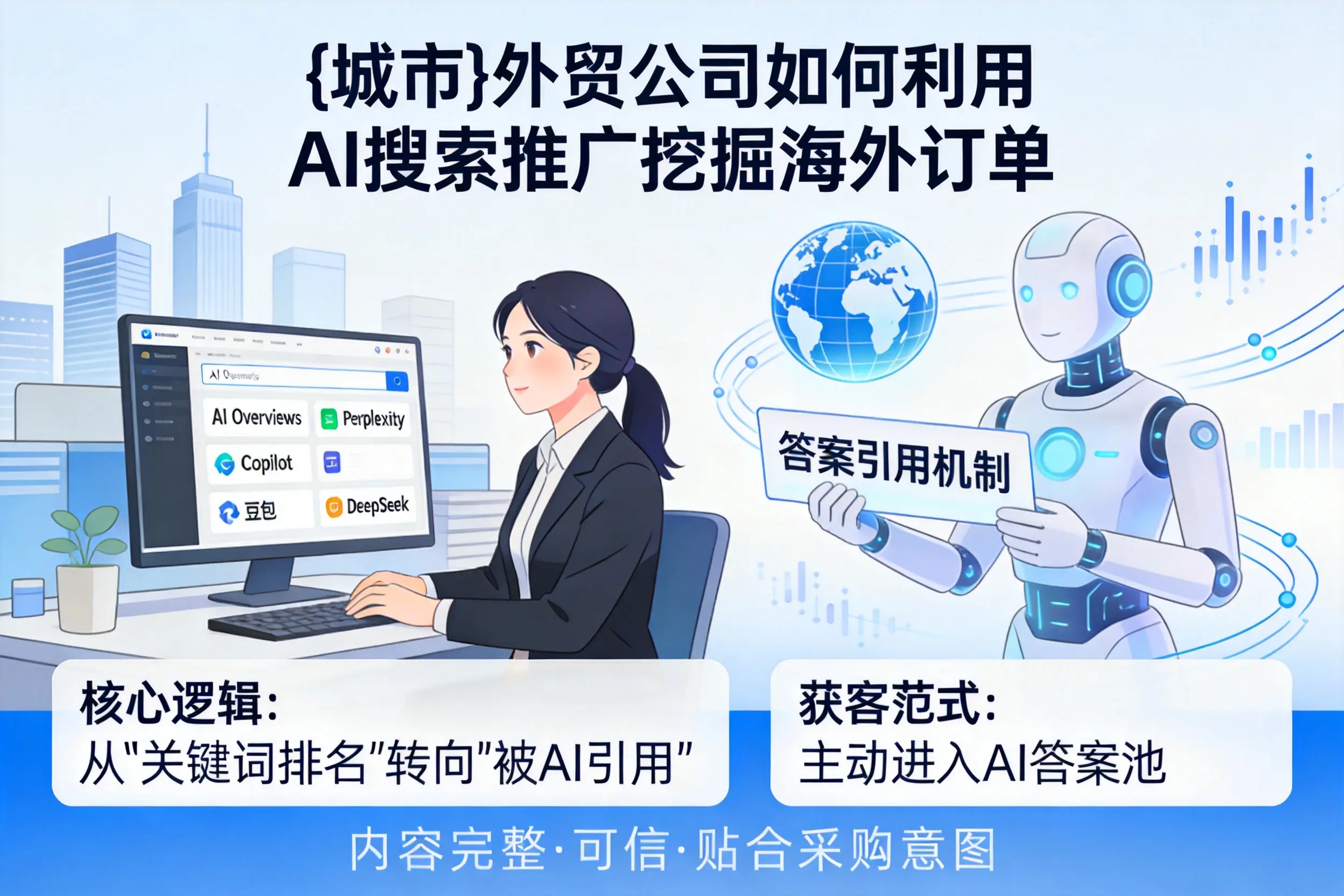 厦门外贸公司如何利用AI搜索推广挖掘海外订单
