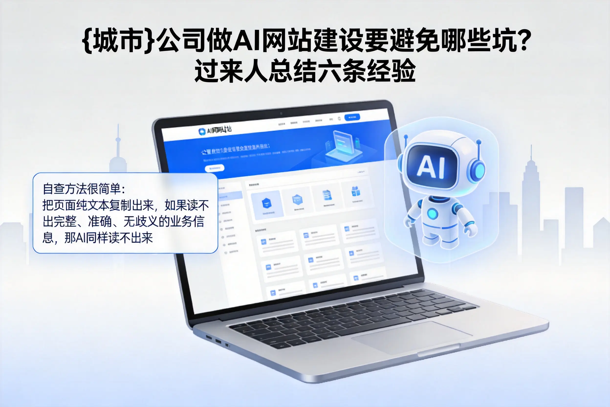 厦门公司做AI网站建设要避免哪些坑?过来人总结六条经验