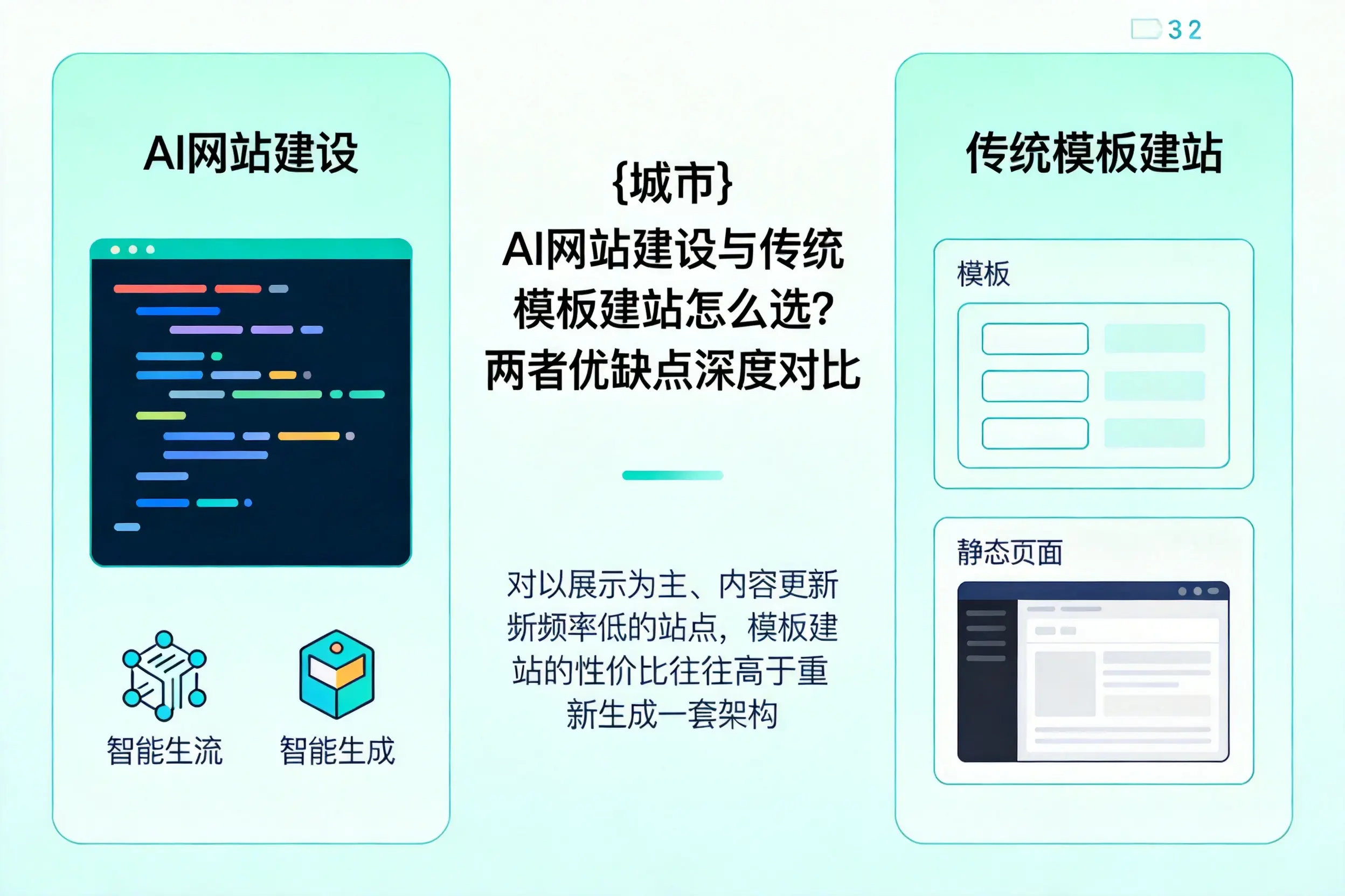 厦门AI网站建设与传统模板建站怎么选?两者优缺点深度对比
