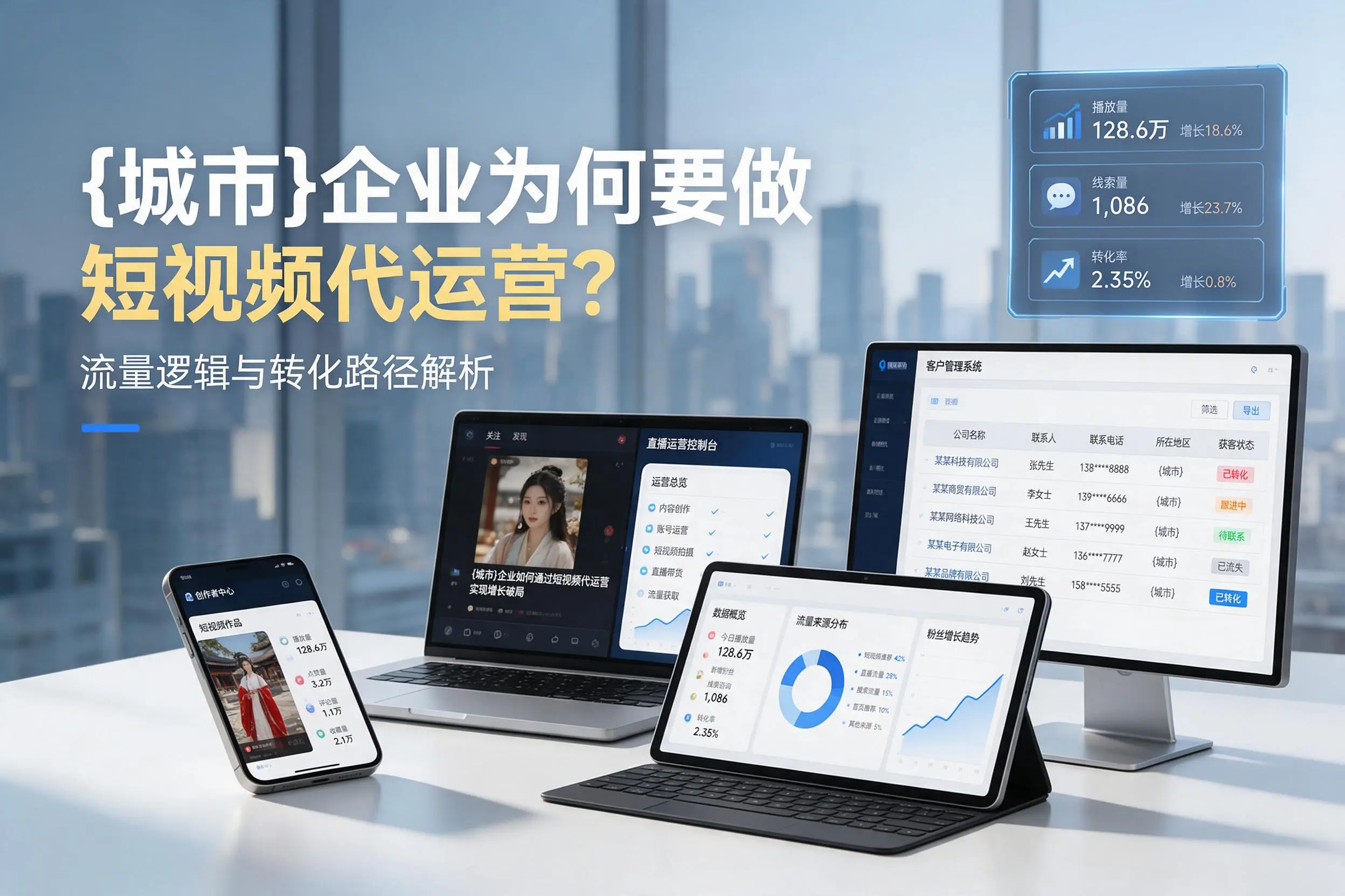 厦门企业为何要做短视频代运营?流量逻辑与转化路径解析