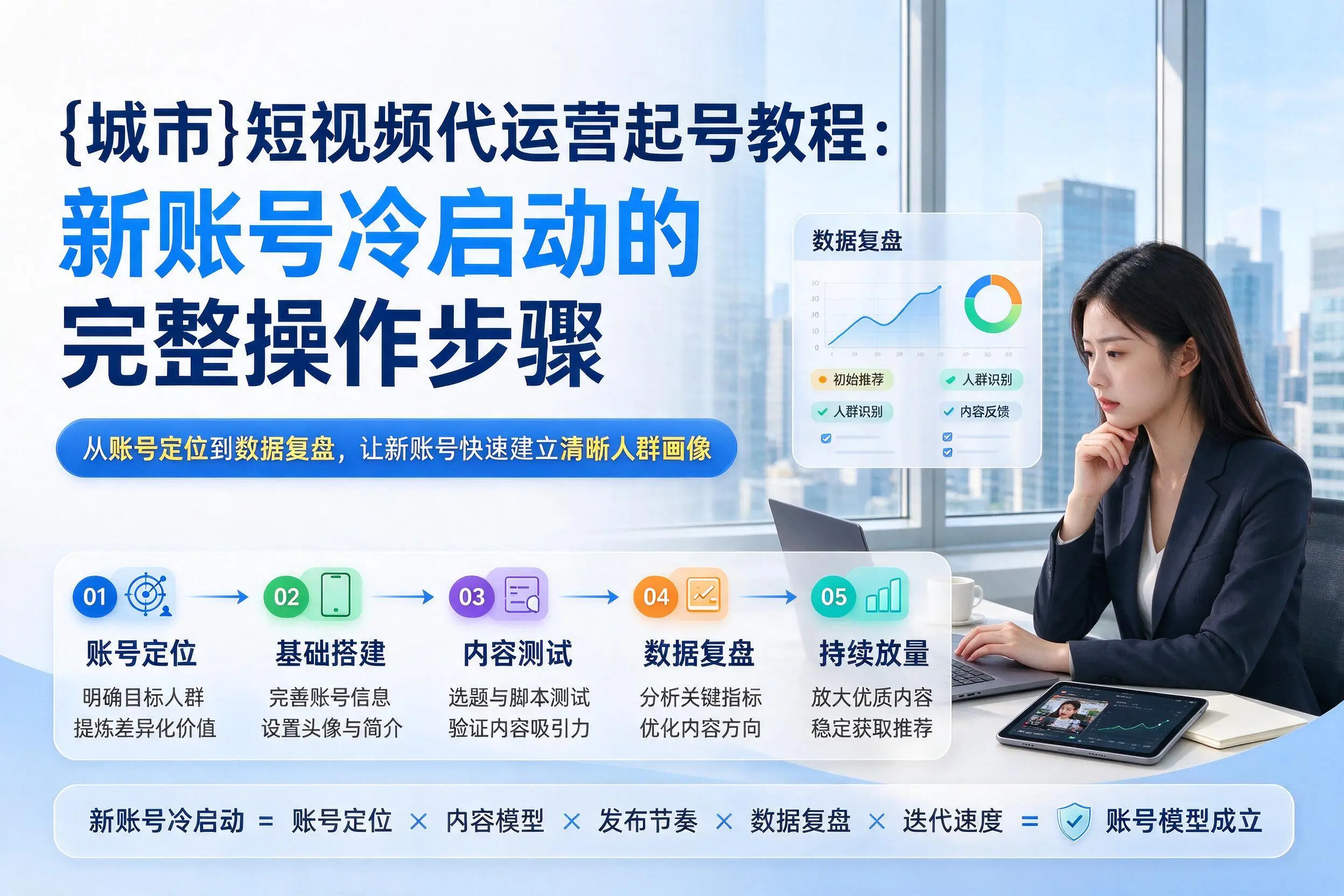 厦门短视频代运营起号教程：新账号冷启动的完整操作步骤