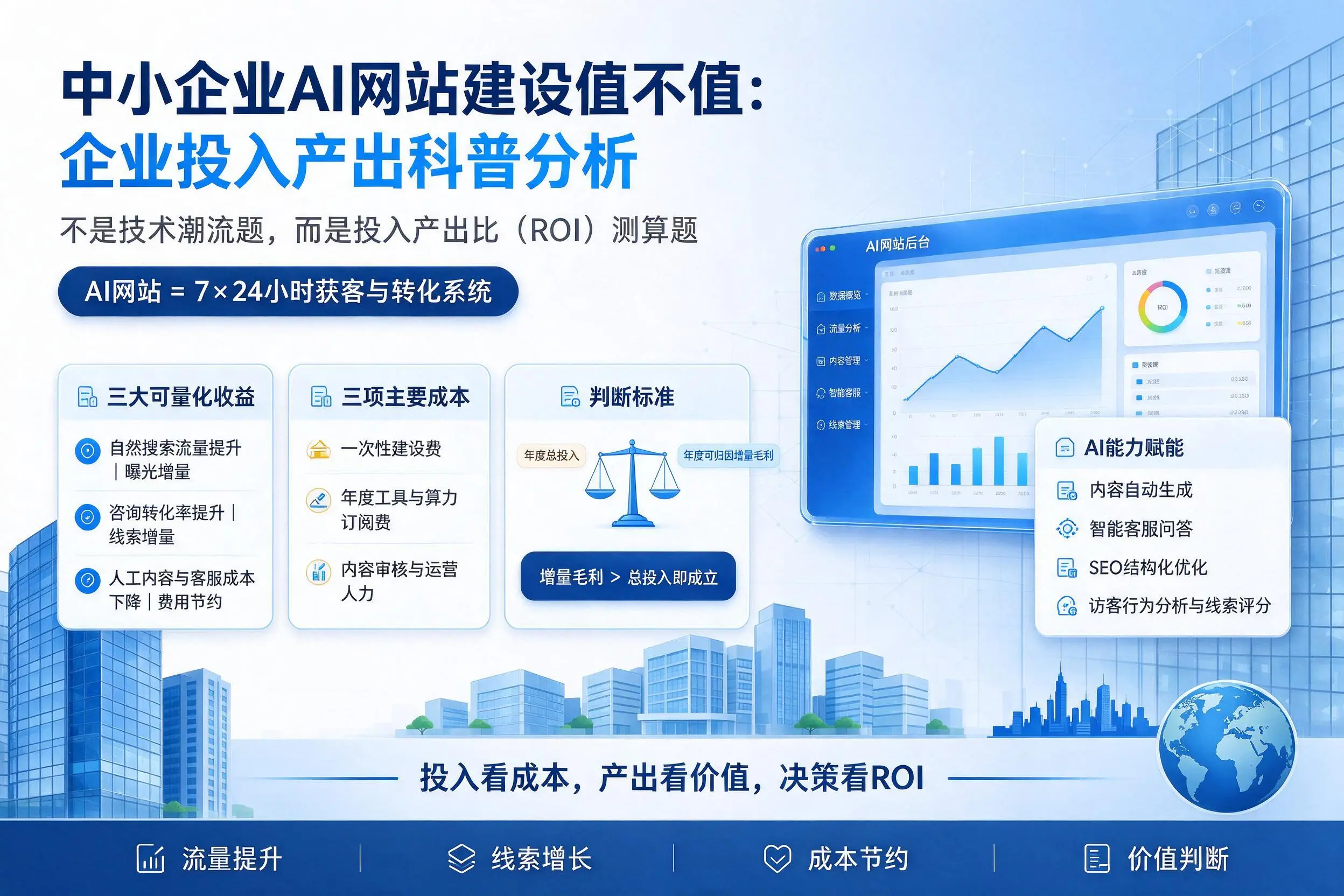 中小企业AI网站建设值不值:厦门企业投入产出科普分析