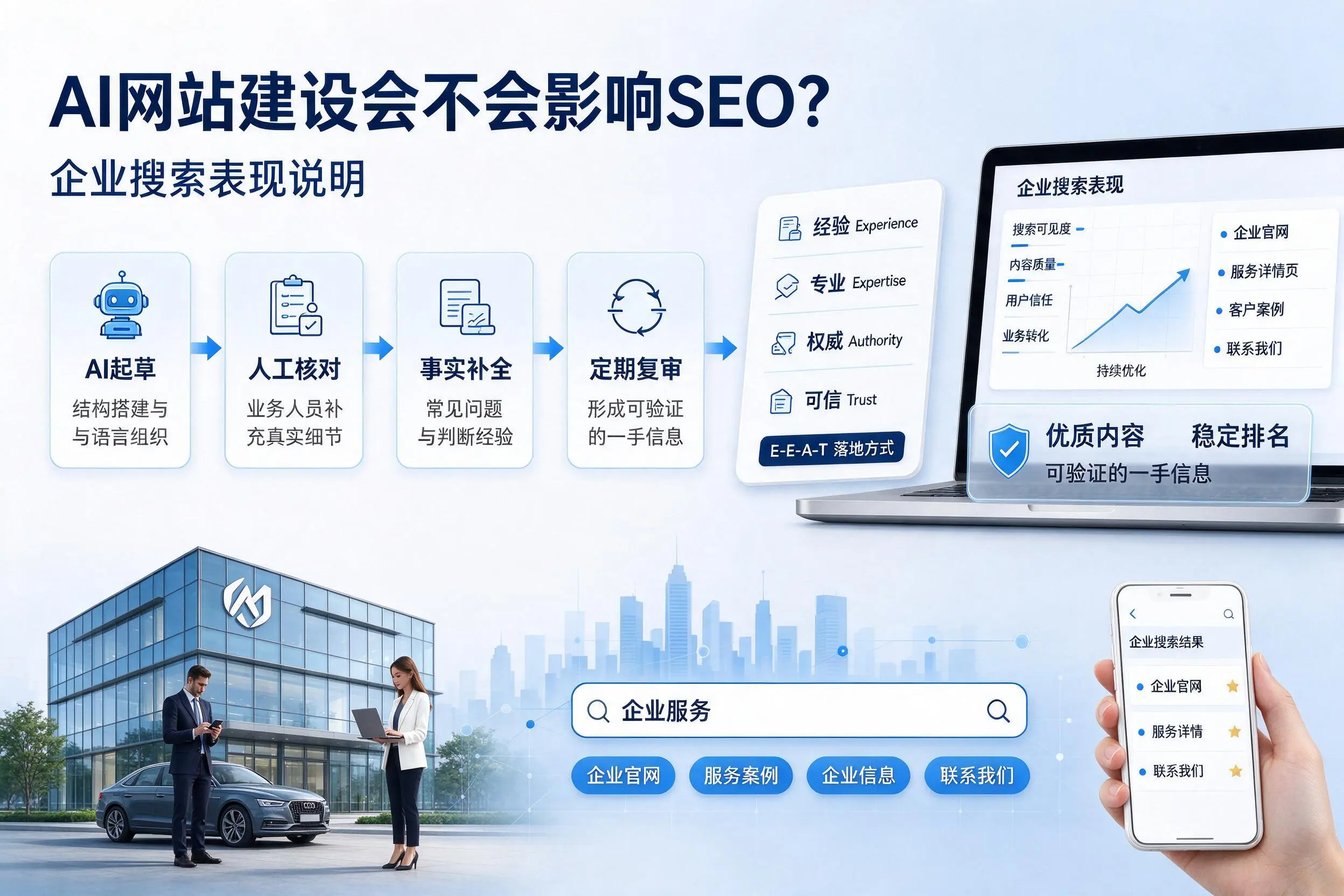AI网站建设会不会影响SEO？厦门企业搜索表现说明