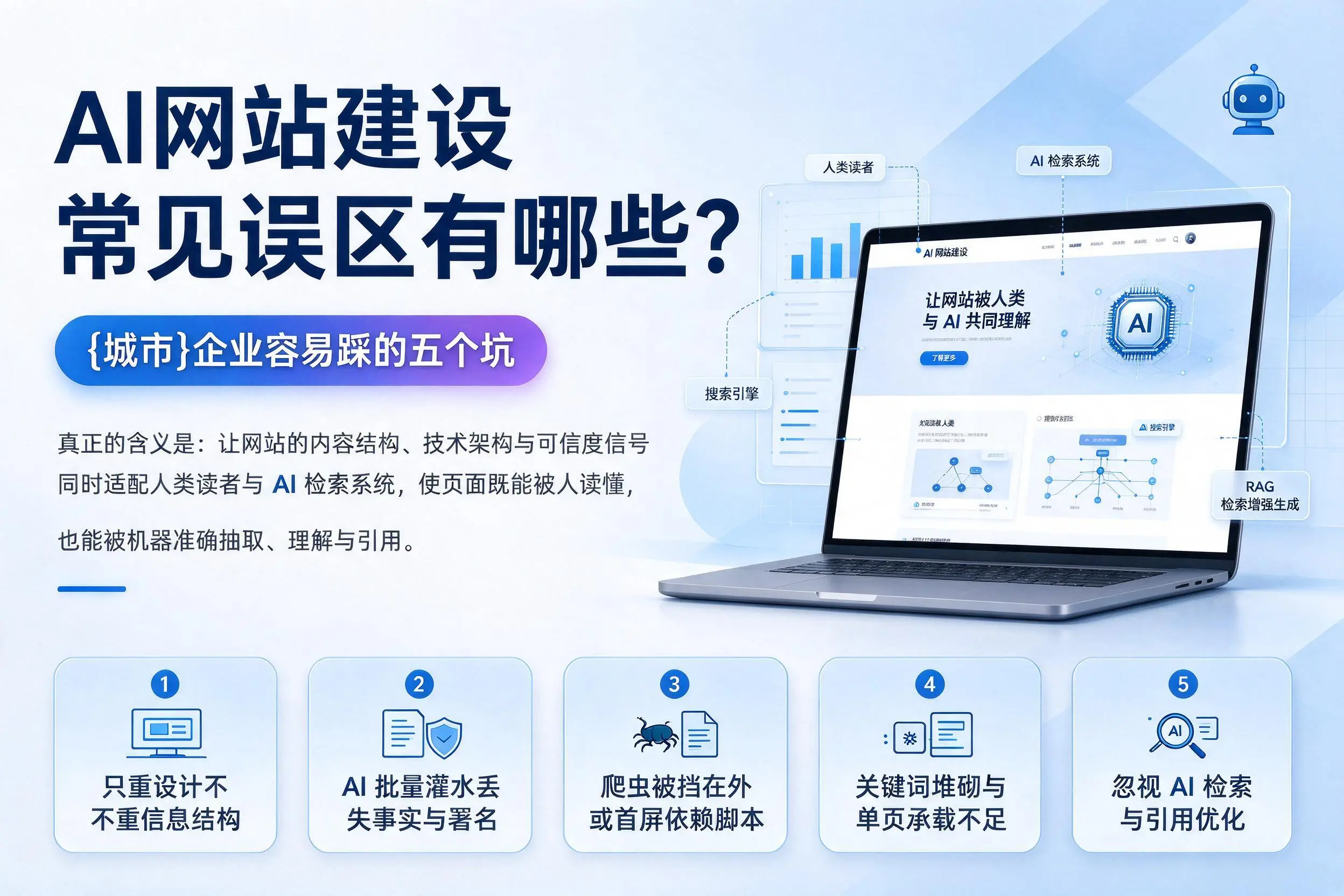 AI网站建设常见误区有哪些?厦门企业容易踩的五个坑