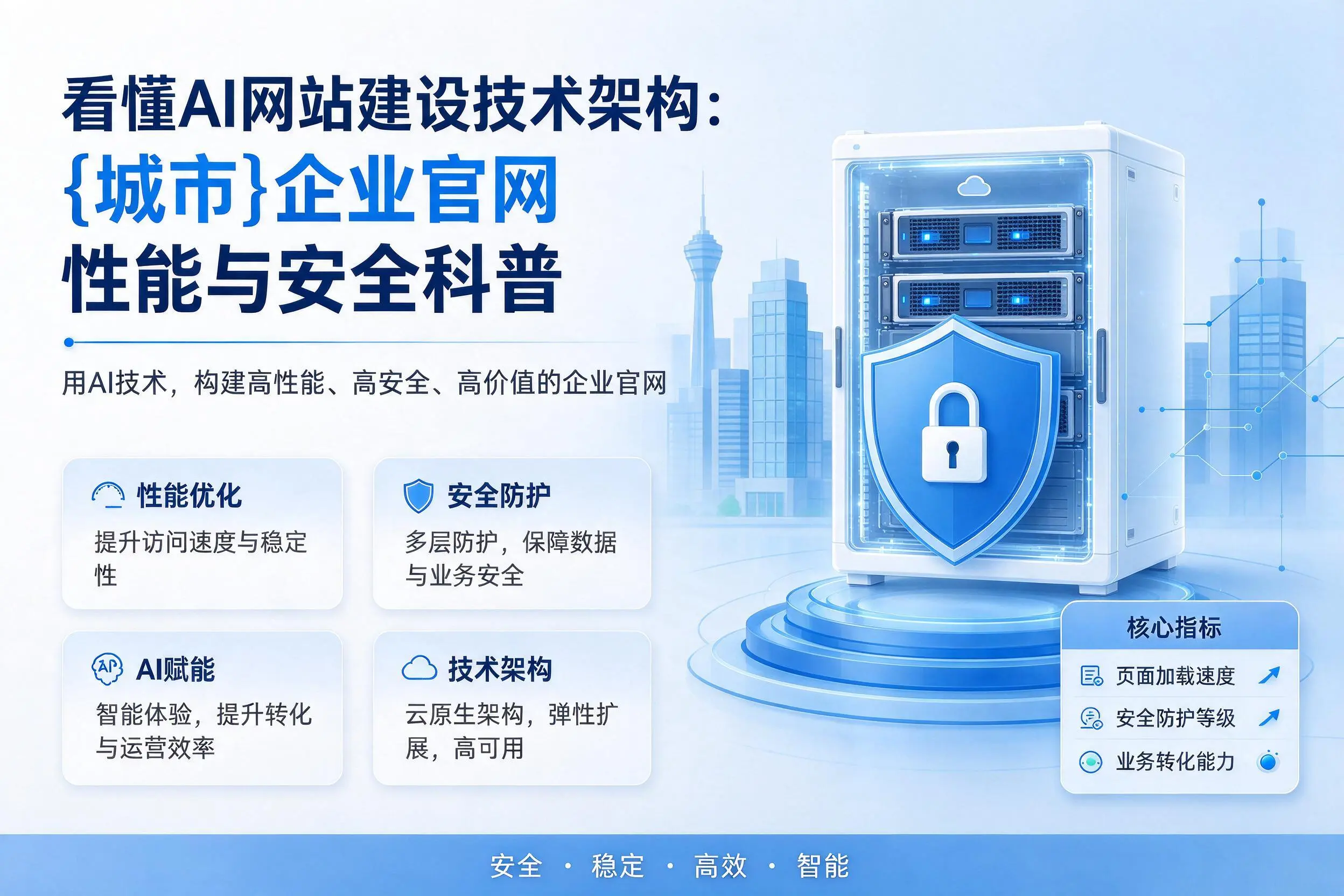 看懂AI网站建设技术架构:厦门企业官网性能与安全科普