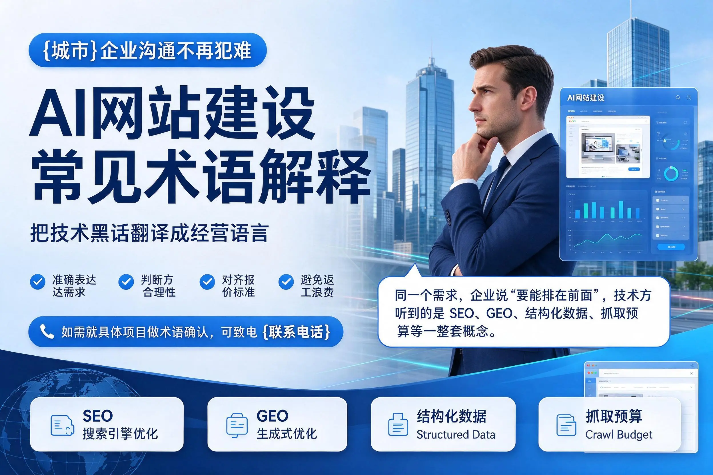 AI网站建设常见术语解释,厦门企业沟通不再犯难