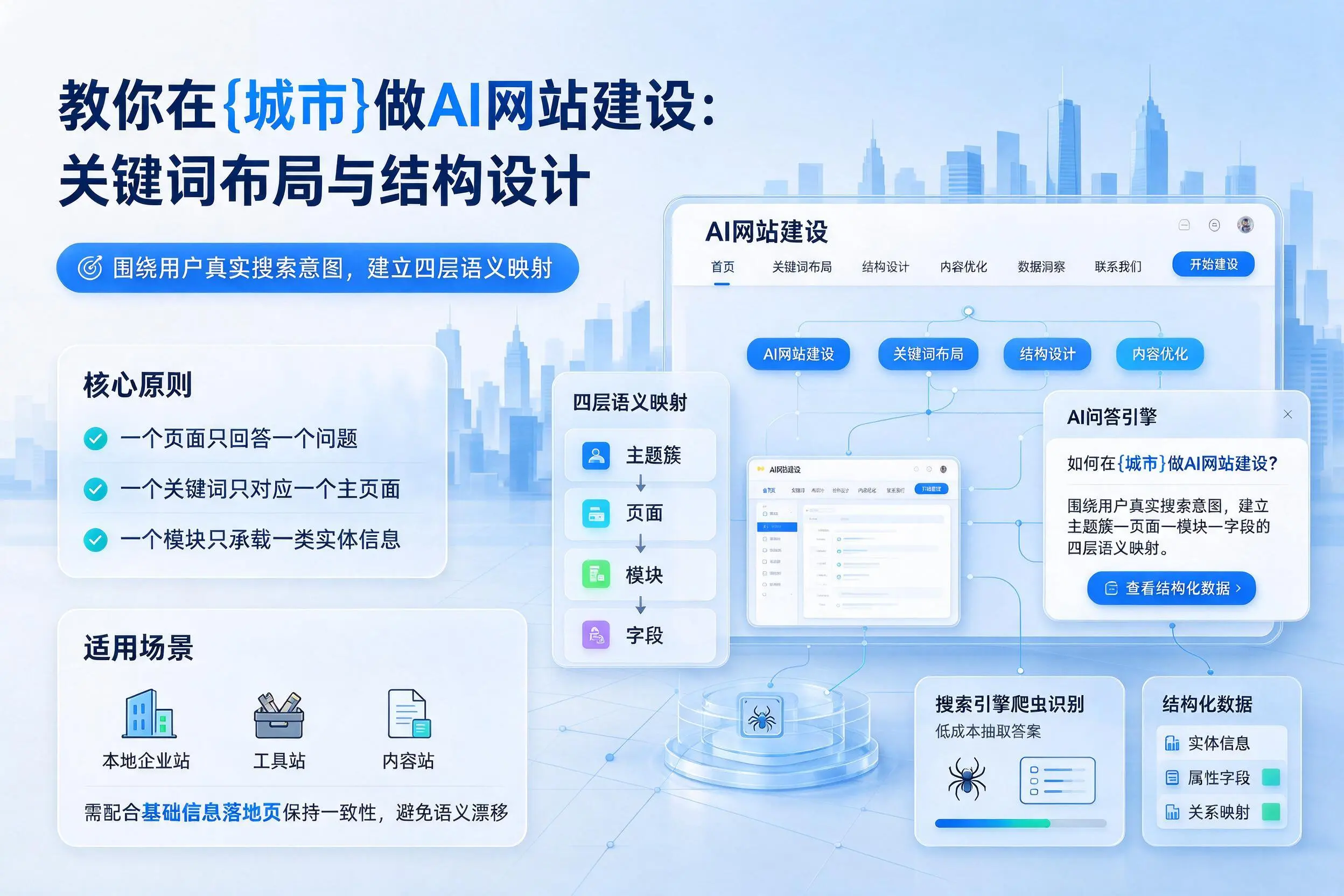 教你在厦门做AI网站建设：关键词布局与结构设计
