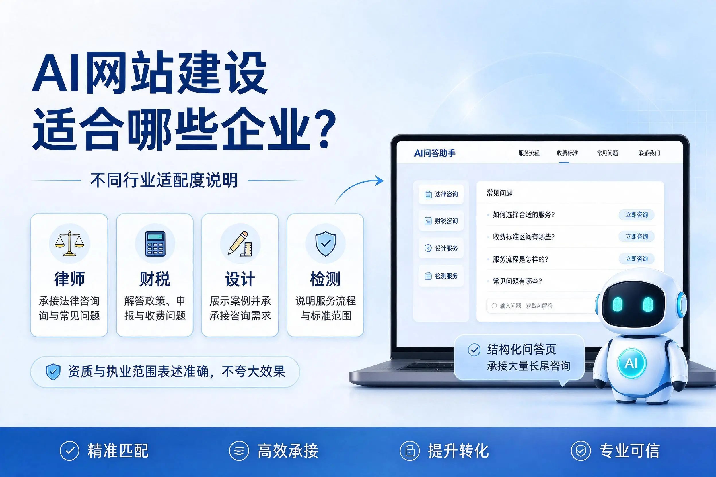 AI网站建设适合哪些企业？厦门不同行业适配度说明