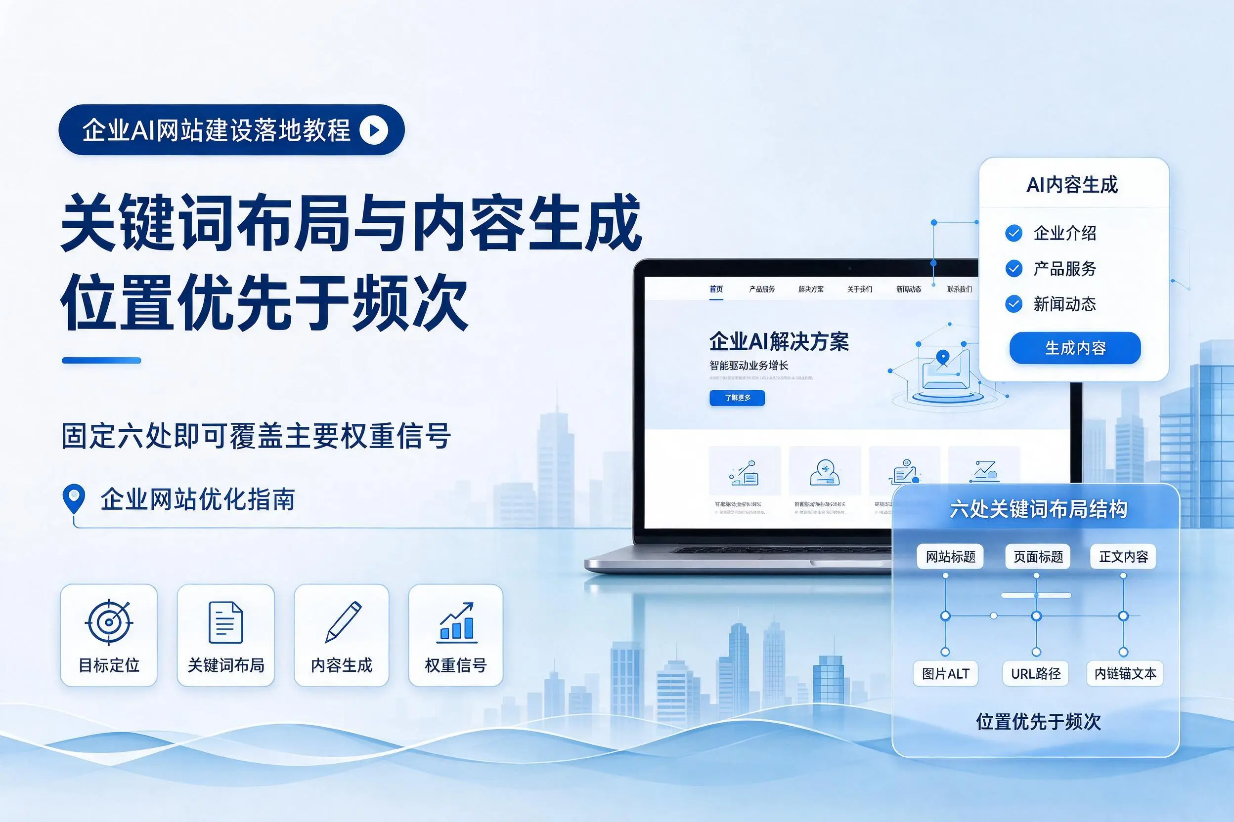 厦门企业AI网站建设落地教程：关键词布局与内容生成