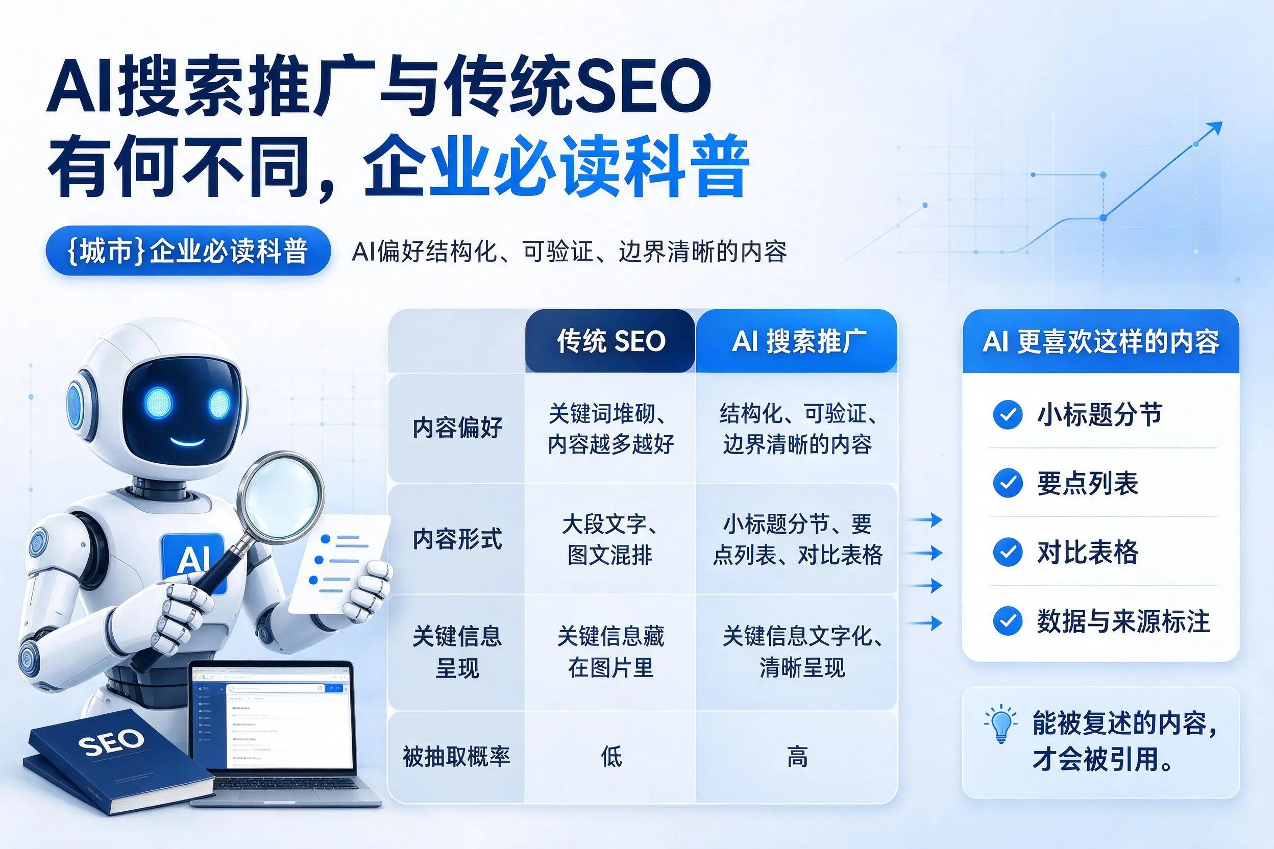 AI搜索推广与传统SEO有何不同，厦门企业必读科普